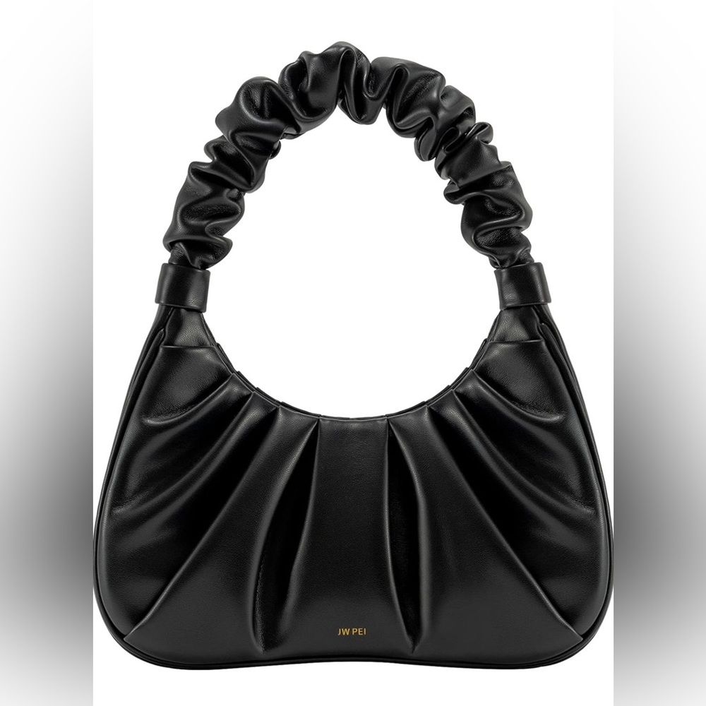 JW PEI Women's Gabbi Ruched Hobo Handbag Black